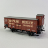 Wagon couvert G10 avec guérite "Champagne Mercier", Alsace Lorraine, Ep I - BRAWA 49865 - HO 1/87