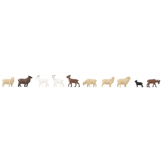 Moutons et chèvres - FALLER 151921 - HO 1/87