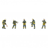 Pompiers, Set 2 (x6) - FALLER 151638 - HO 1/87