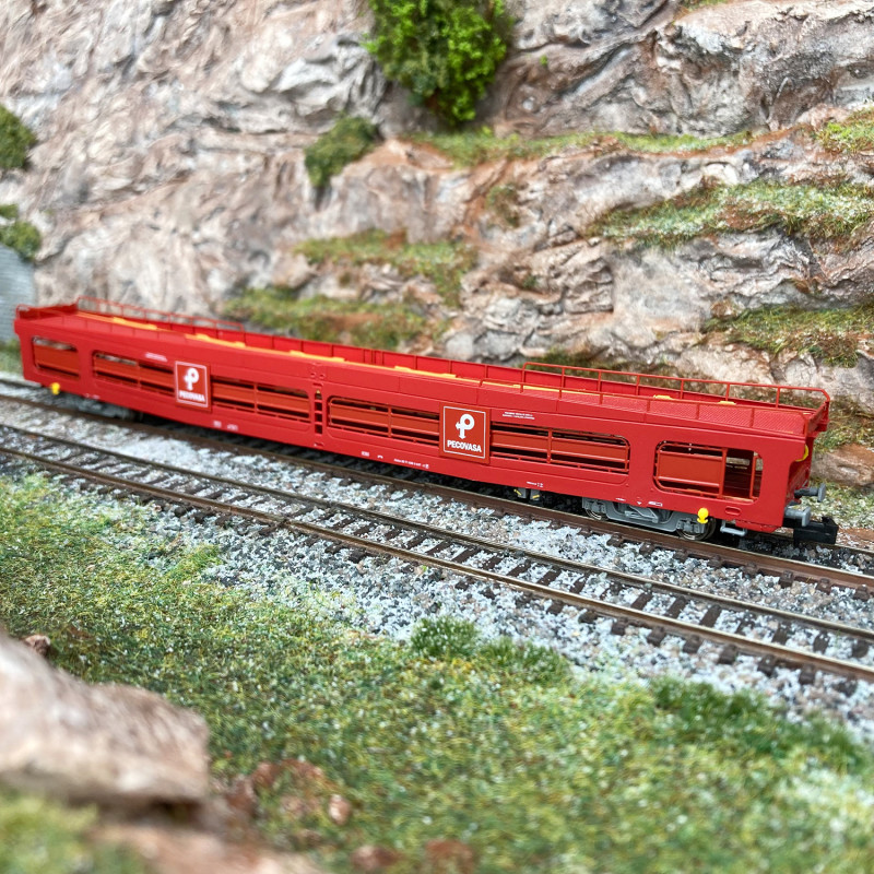 Wagon couvert Oppeln à essieux, livrée rouge UIC, SNCF, Ep. IV - Alsace