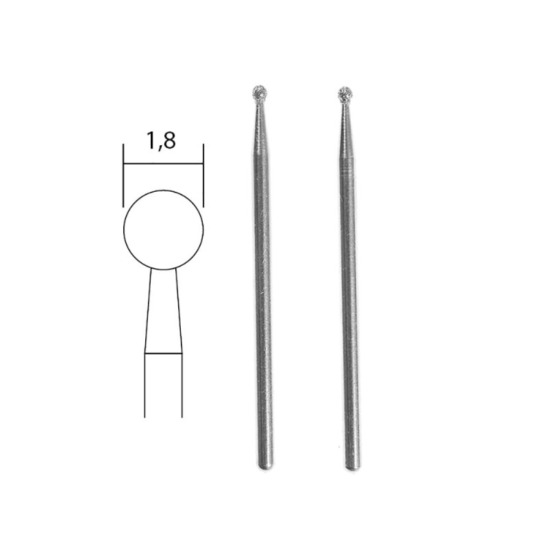 Embouts de meulage diamantés Ø1.8mm (x2) - PROXXON 28222