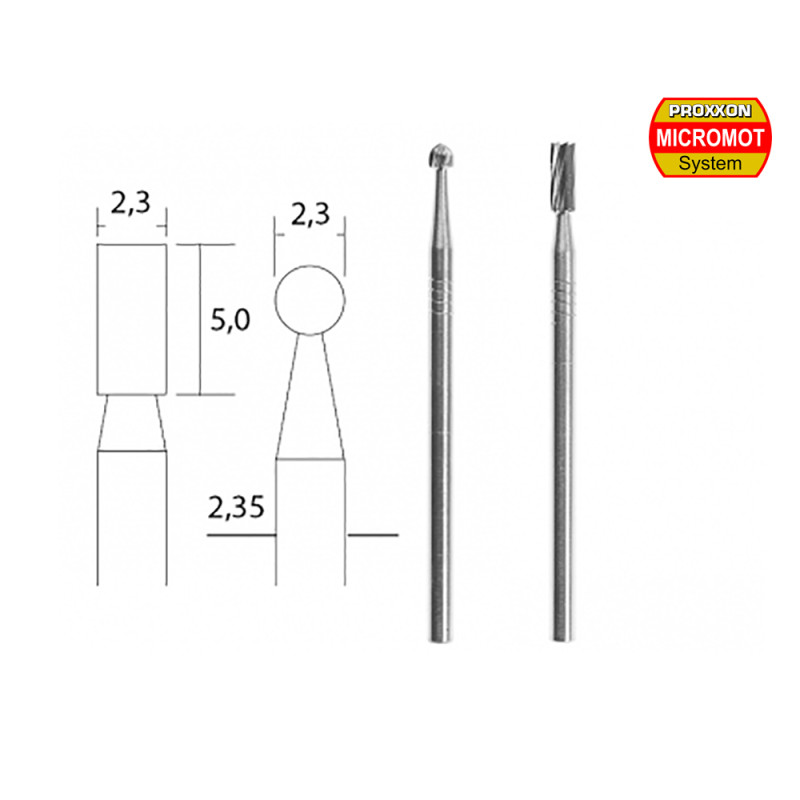 Embouts de fraise en métal renforcé (x2) - PROXXON 28750 Embouts de fraise en métal renforcé (x2) - PROXXON 28750