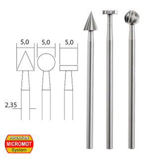 Embouts de fraise "wolfram-vanadium" (x3) - PROXXON 28720