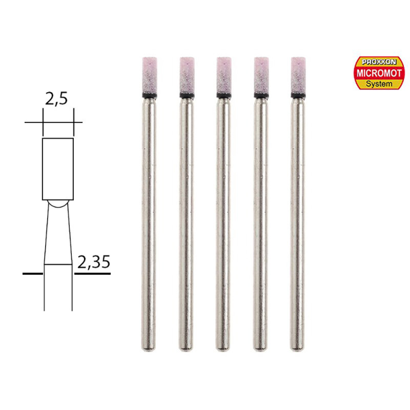 Meule, corindon rose Ø2.5mm (x5) - PROXXON 28774 Meule, corindon rose Ø2.5mm (x5) - PROXXON 28774