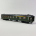 Voiture OCEM RA A3B5, mixte 1/2CL, toit noir, Sncf, Ep IIIb - REE VB-380 - HO 1/87