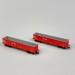 2 wagons tombereaux Eanos-x 055 à bogies, DB, Ep V - FLEISCHMANN 830251 - N 1/160