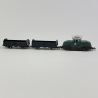 Locomotive électrique BR 169 02-3 + 2 wagons tombereaux, DB, Ep IV - KATO 105006 (10-504-1) - N 1/160