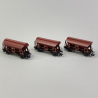 3 wagons trémies Td 928 à toit ouvrant, DB, Ep IV - FLEISCHMANN 830351 - N 1/160