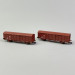 2 wagons couverts Gbs 258, portes coulissantes, DB, Ep V - FLEISCHMANN 826213 - N 1/160