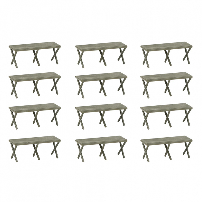 Lits de camp militaires (x12) - FALLER 144071 - HO 1/87