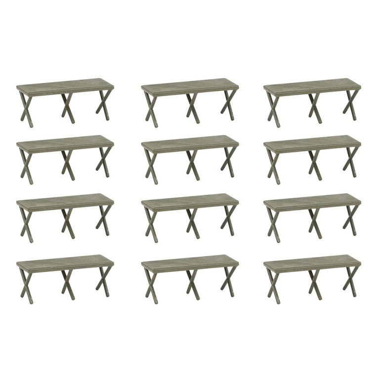 Lits de camp militaires (x12) - FALLER 144071 - HO 1/87