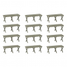 Lits de camp militaires (x12) - FALLER 144071 - HO 1/87