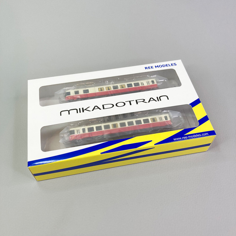 Autorail Mikadotrain / REE X 4537 Époque 3 - Toit Crème SNCF - Échelle N - Réf NW-168