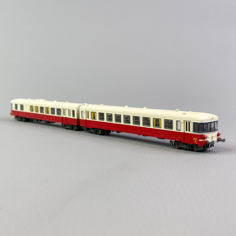 Autorail EAD XBD 4537 + XRAB 8532, Nice, toit crème, Sncf, Ep III - REE NW168 - N 1/160