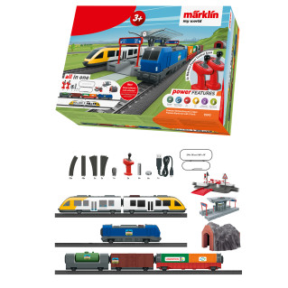 Coffret de démarrage, 2 trains, Voyageur "LINT" et Marchandises - MARKLIN 29343 - HO 1/87