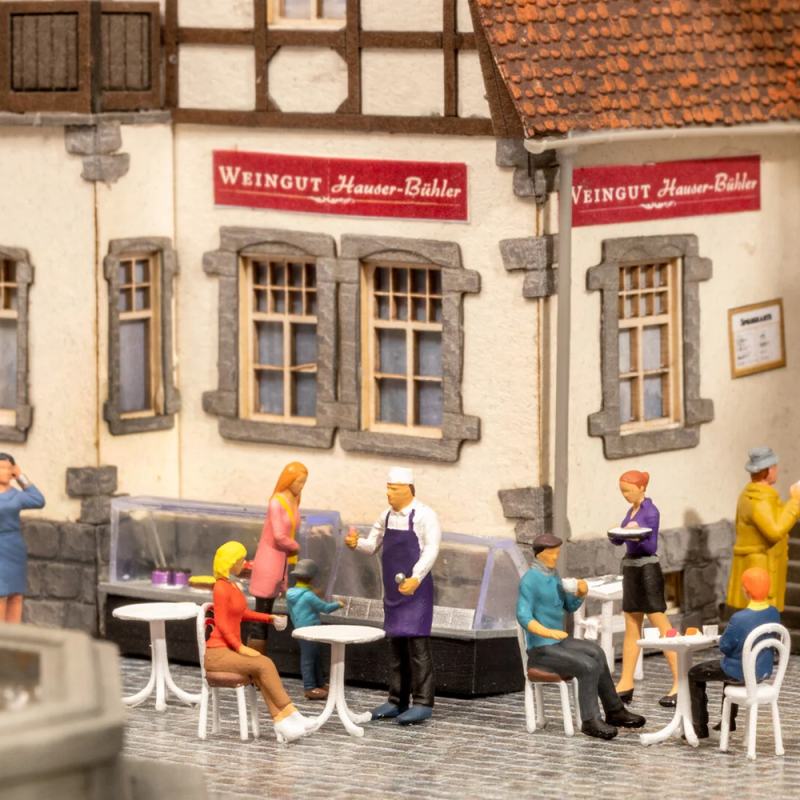 16245-Themed Figures Set Café - The TrainYard