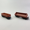 2 wagons tombereaux Fas avec benne basculante, H.F. WIEBE, EP VI - MARKLIN 48460 - HO 1/87