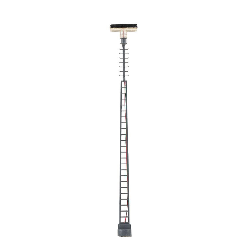 Lampadaires Miniatures échelle HO 1:87 – Lot De 5 – Hauteur 13,8 Cm – LED 3V – Pour Réseaux Ferroviaires