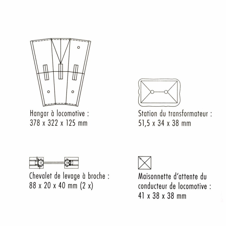 Rotonde pour 3 locomotives avec accessoires-HO-1/87-FALLER 120277