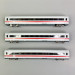 3 voitures intermédiaires ICE I, 1CL, 2 x 2CL, DB, Ep VI - ROCO 74029 - HO 1/87