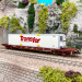 Wagon porte conteneur Sgss "Transfer", F-Touax / Sncf, Ep IV - JOUEF HJ6244 - HO 1/87