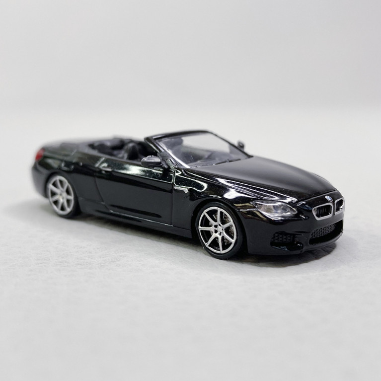 BMW M6 cabriolet 2015 Noir métal - MINICHAMPS 870 027334 - HO 1/87