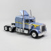 Camion Peterbilt 359 Bleu Ciel Métal / Jaune - BREKINA 85711 - HO 1/87