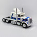 Camion Peterbilt 359 Blanc / Bleu - BREKINA 85714 - HO 1/87