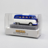 Combi VW T1b Split Camper / Westfalia, Bleu - BREKINA 31618 - HO 1/87