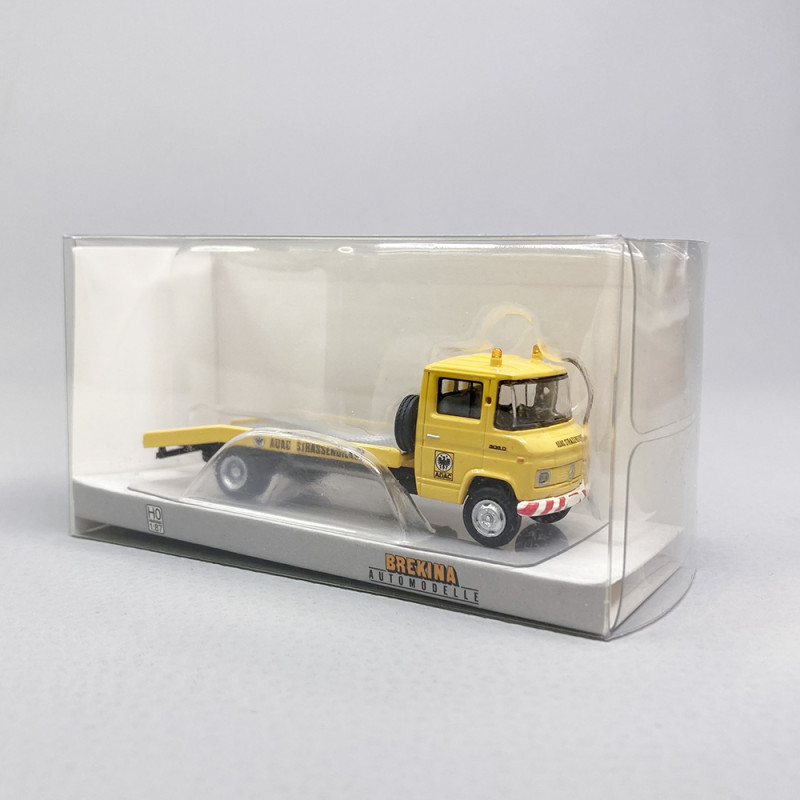 Camion Plateau Mercedes L608 Dépanneuse, ADAC - BREKINA 36731 - HO 1/87