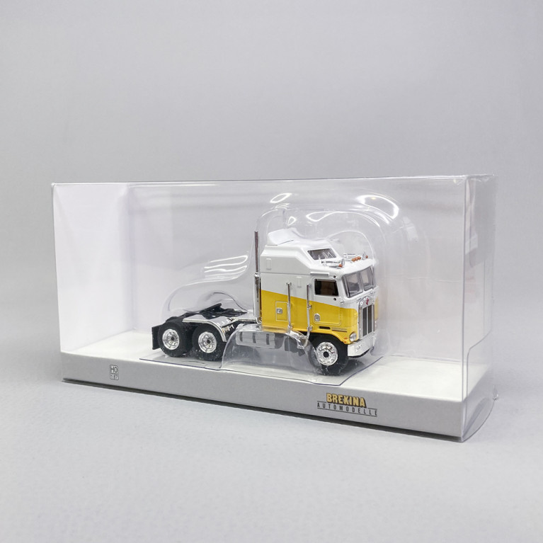 Camion Kenworth K100 Aerodyne 100, Blanc Jaune - BREKINA 85732 - HO 1/87