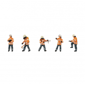 Pompiers, Set 4 (x5) - FALLER 151680 - HO 1/87