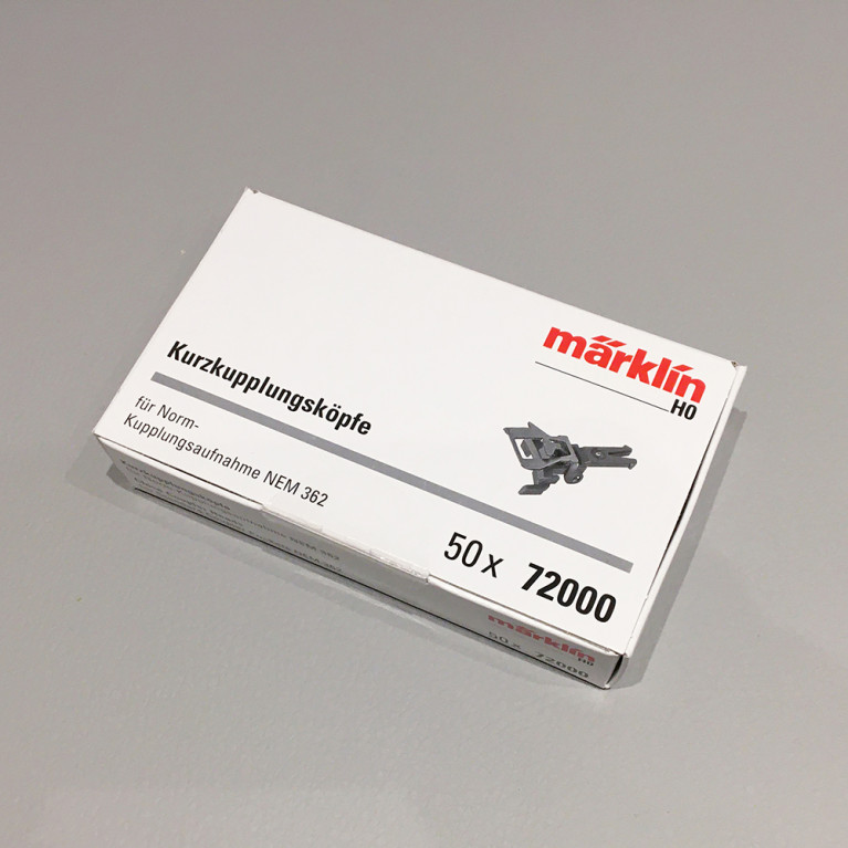 Têtes d'attelage courtes NEM 362 (x50) - MARKLIN 72000 - HO 1/87