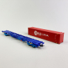 Wagon porte conteneur MMC3 "Boluda", Transfesa, Ep VI - ELECTROTREN HE6045 - HO 1/87