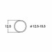 10 bandages de roue AC  diamètre12.5 à 15.3mm-HO-1/87-ROCO 40075