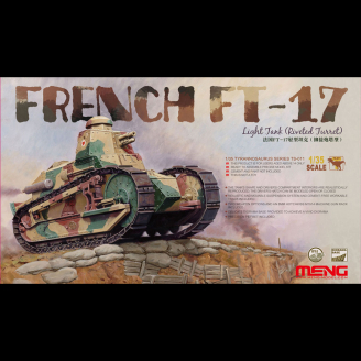 Char léger Français FT-17 "Tourelle Rivetée", Diorama - MENG TS011 - 1/35
