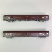 2 voitures PTT, PA UIC, livrée brun PTT, Sncf, Ep IV - LSMODELS 40443 - HO 1/87