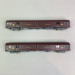 2 voitures PTT, PA UIC, livrée brun PTT, Sncf, Ep IV - LSMODELS 40444 - HO 1/87