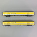 2 voitures La Poste, PE UIC, livrée jaune / blanc, Sncf, Ep V - LSMODELS 40447 - HO 1/87