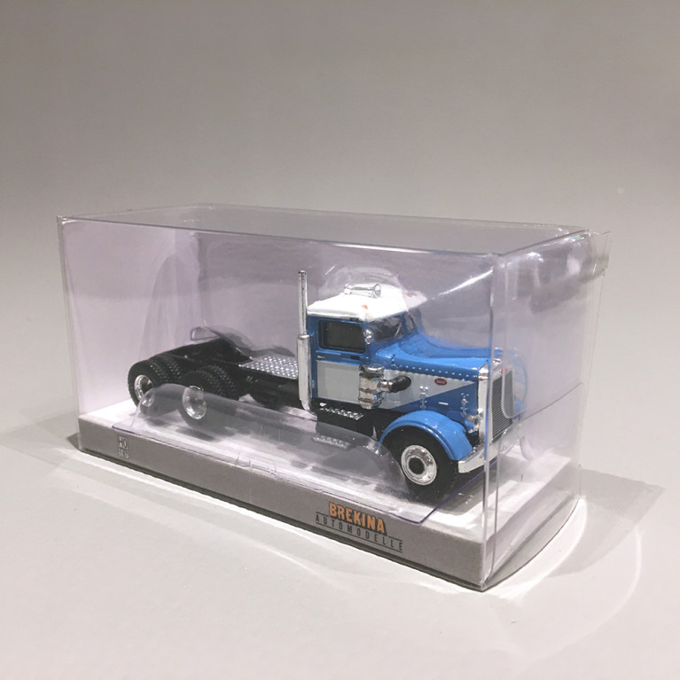 Camion Peterbilt 281, Bleu Clair / Blanc - BREKINA 85754 - HO 1/87