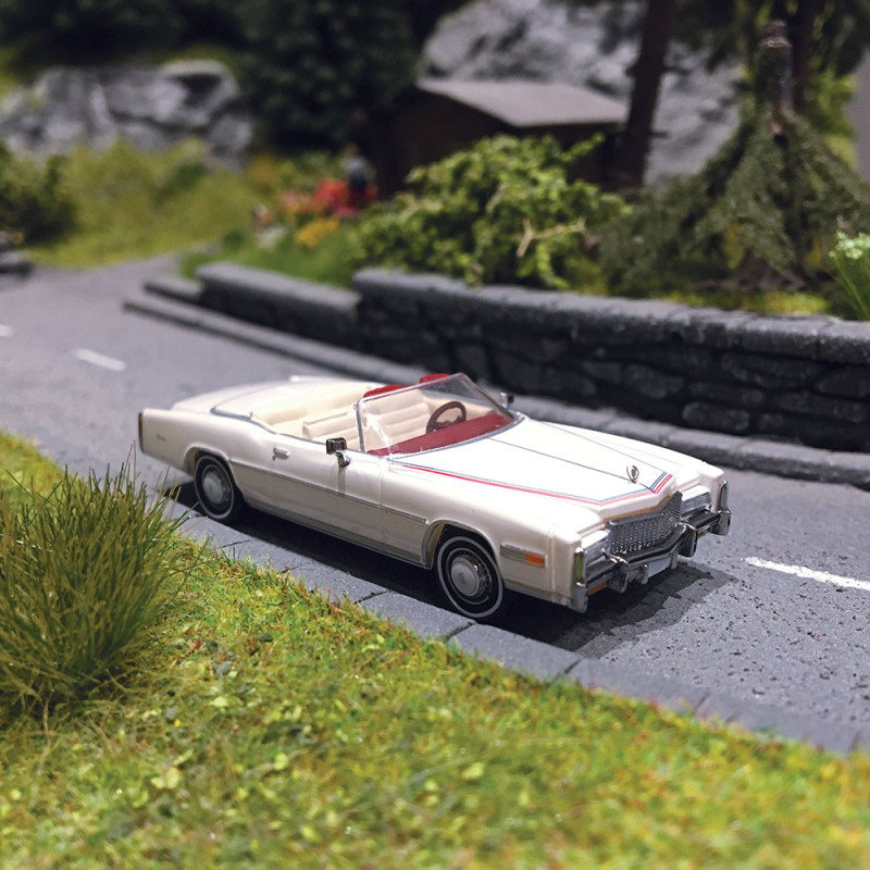 Cadillac Eldorado 1976, Convertible, Blanche - BREKINA 19751 - HO 1/87