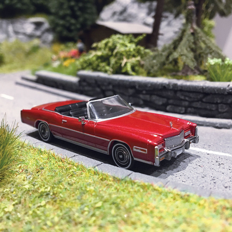 Cadillac Eldorado 1976, Convertible, Rouge métal - BREKINA 19750 - HO 1/87