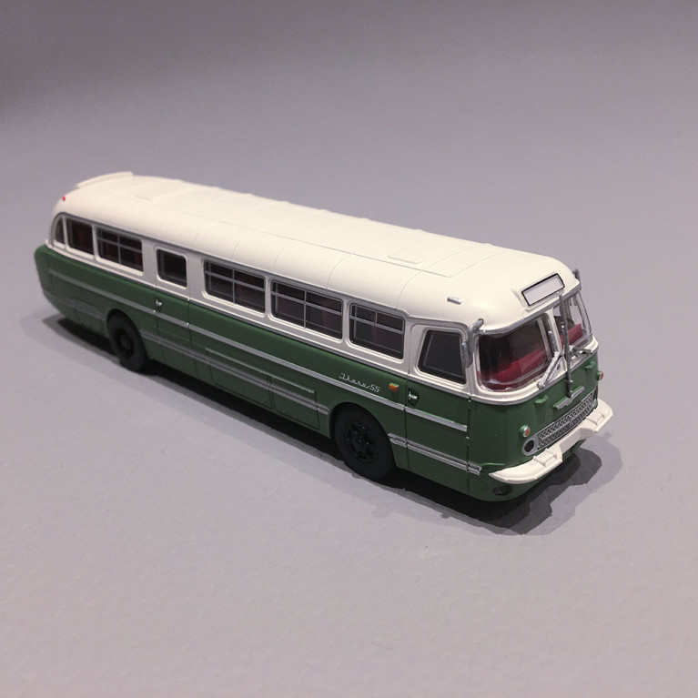 Bus, Ikarus 55, Blanc / Vert - BREKINA 59468 - HO 1/87