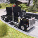 Camion Américain, GMC General, Noir / Or - BREKINA 85776 - HO 1/87