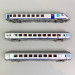 3 voitures Vu/Vtu "AURA", logo Carmillon, voiture pilote, Sncf, Ep VI - LSMODELS 41232DC - HO 1/87