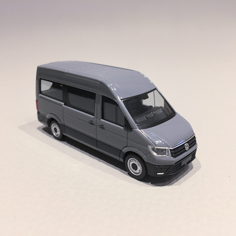 Volkswagen Crafter "Bus", Gris Nardo - HERPA 94252002 - HO 1/87