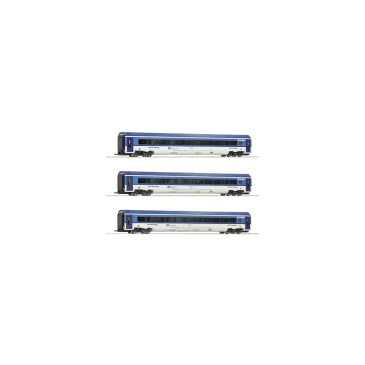 Coffret 3 voitures Railjet CD Ep VI-HO 1/87-ROCO 74069