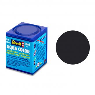 Noir "Goudron" Mat, 18ml Aqua Color - REVELL 36106