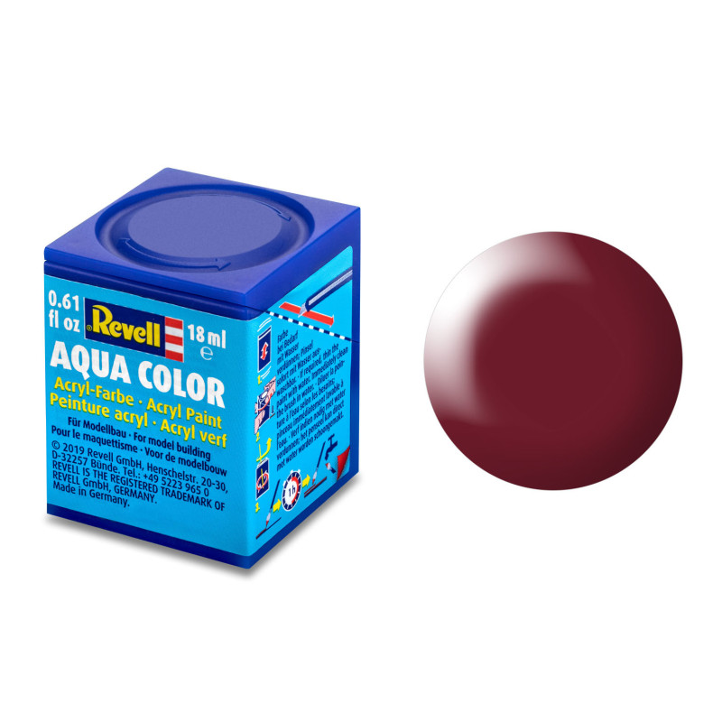 Rouge Bordeaux Satiné, 18ml Aqua Color - REVELL 36331