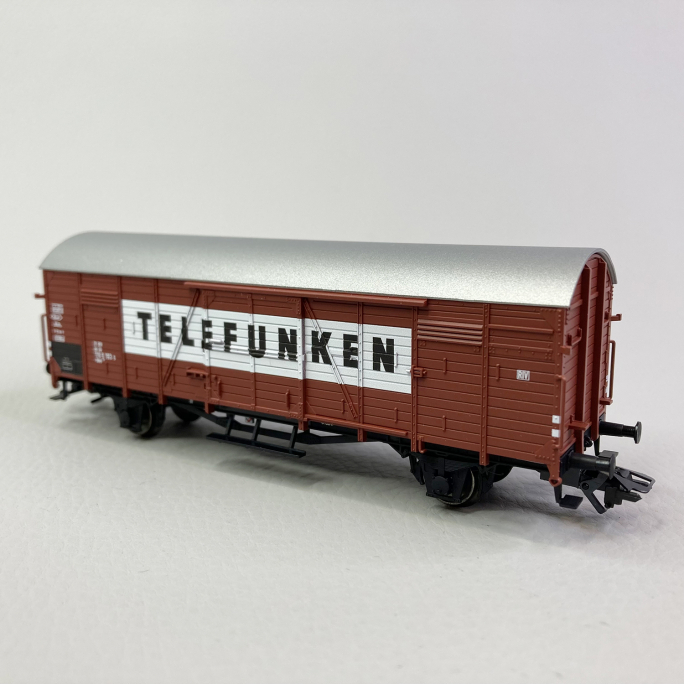 Wagon couvert Gbkl 328, "Telefuken", DB, EP IV - MARKLIN 46169 - HO 1/87